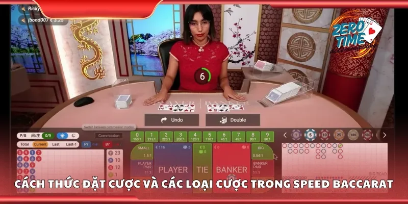 Cách thức đặt cược và các loại cược trong speed baccarat