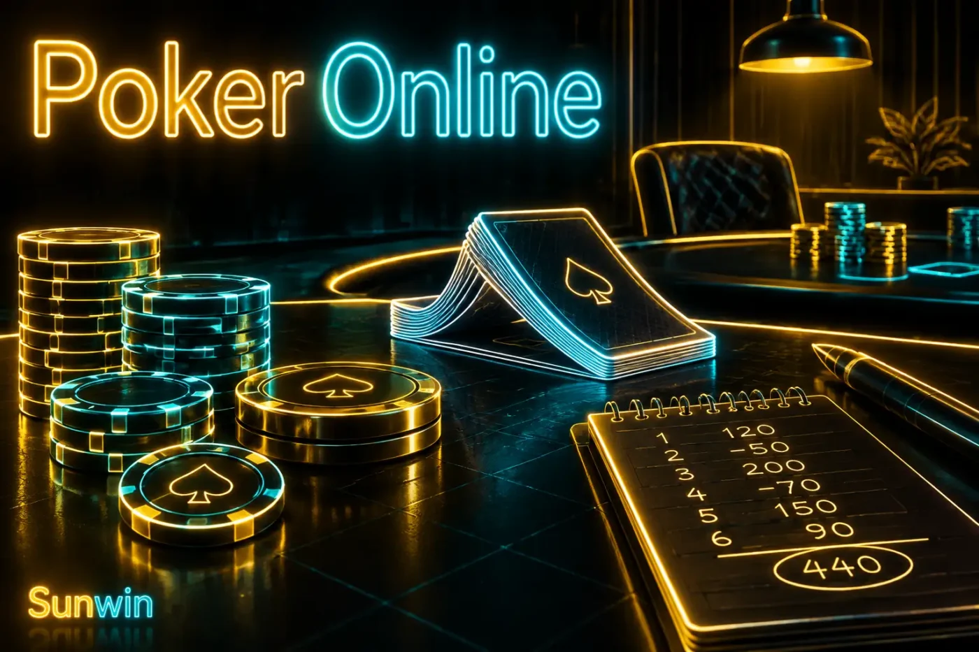 Poker online là hình thức chơi poker qua mạng bằng điện thoại hoặc máy tính